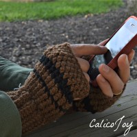 Striped Fingerless Gloves and Mittens
